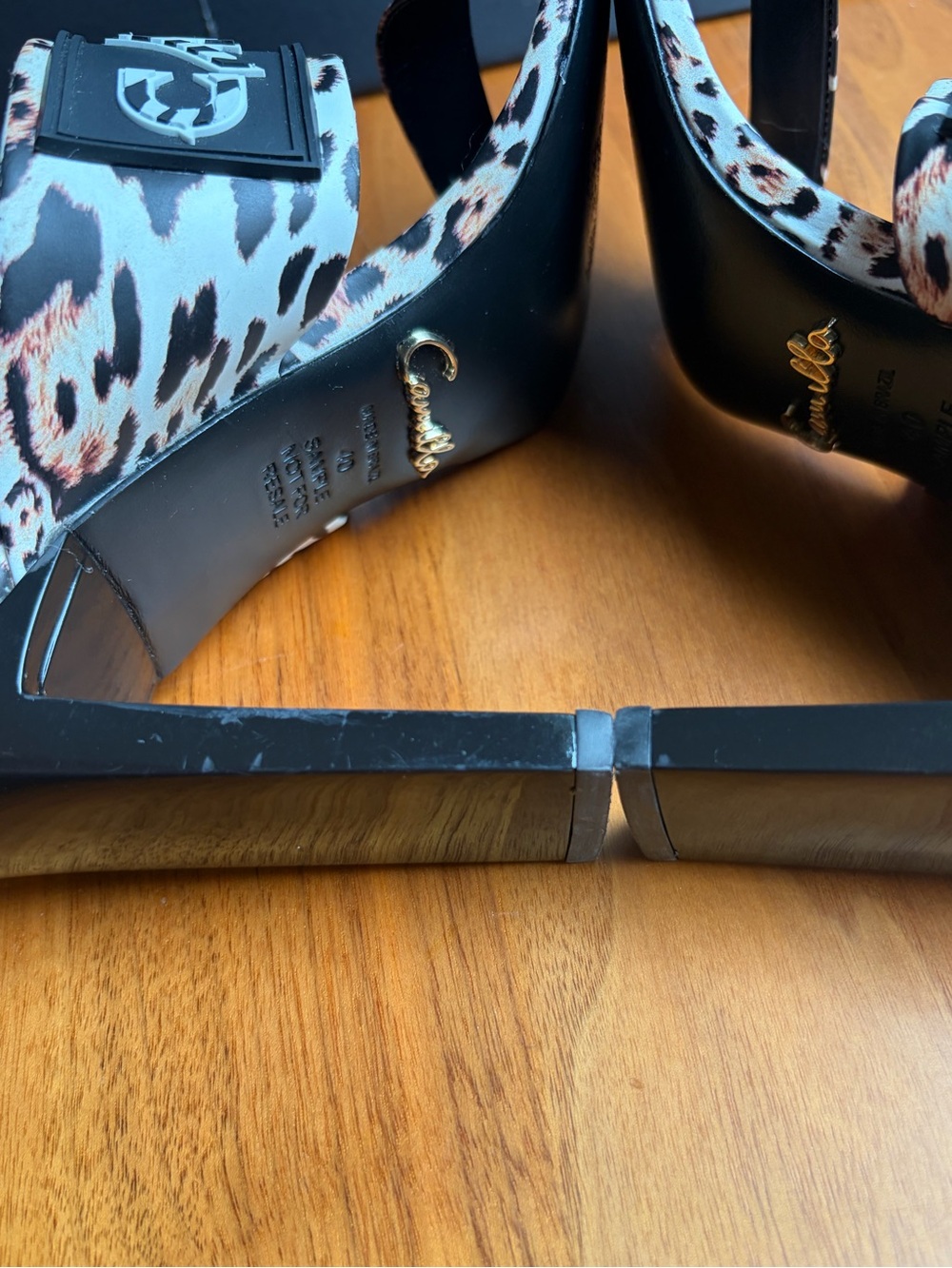 CAMILLA Franks Leopard Tiger Print Block Heel Sandals EU 40 US 9.5 Sample - Picture 6 of 16